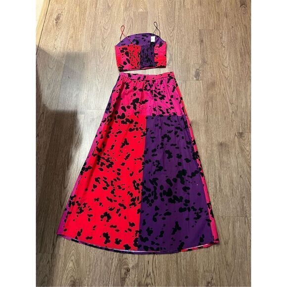 SWF opposite Attract Rouded Top and Wrap Midi Skirt Set NWT $589 size S - Picture 7 of 8